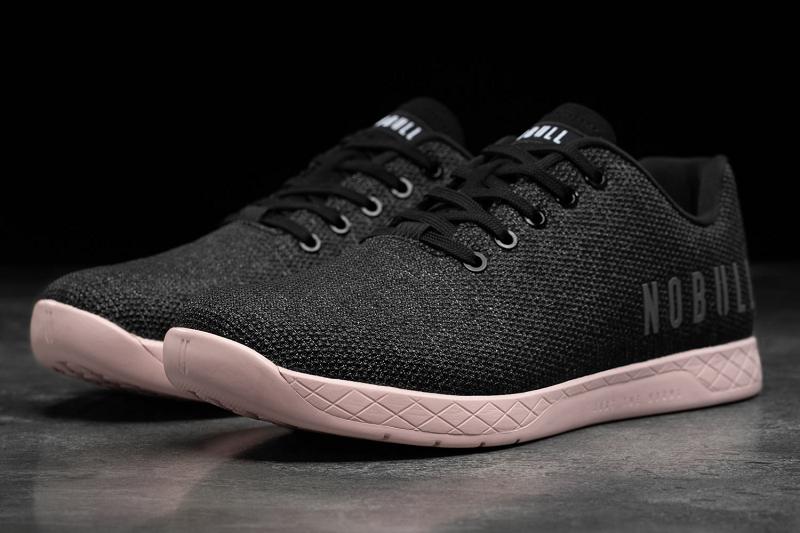 Women's Nobull Heather Dusty Rose Trainers Black / Rose | SG I3090L